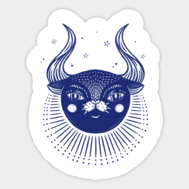 Taurus Cat Horoscope Zodiac signs Taurus Zodiac Sign Sticker